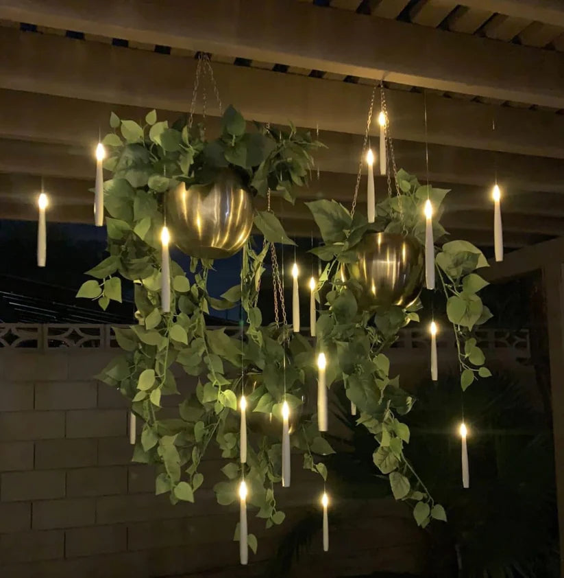 Flameless Floating Candles with Magical Wand
