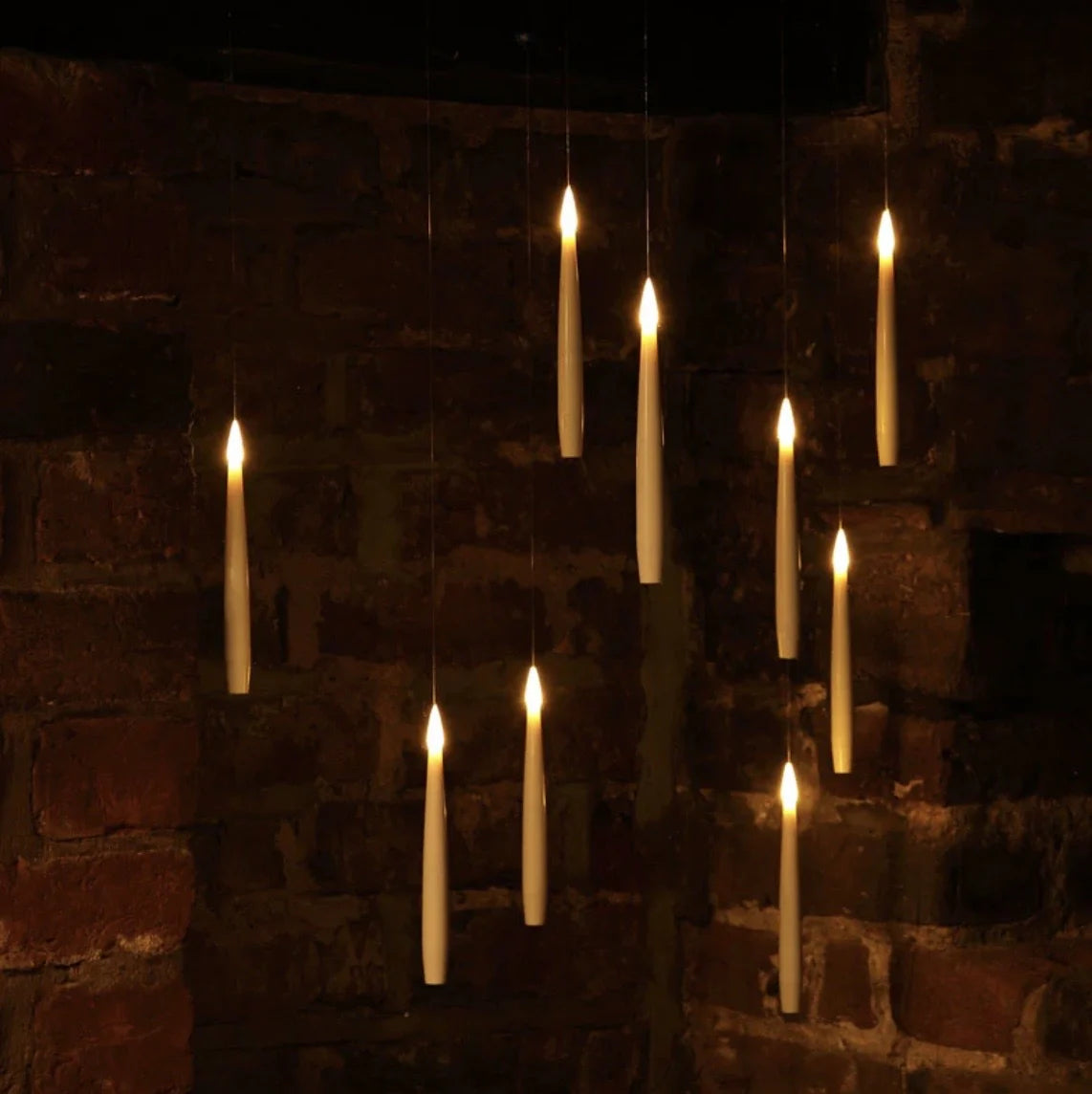 Flameless Floating Candles with Magical Wand