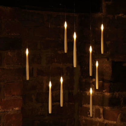 Flameless Floating Candles with Magical Wand