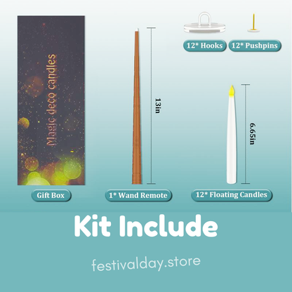 Floating Candles Set with Magic Wand