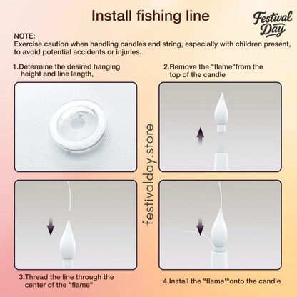 Floating Candles Set with Magic Wand